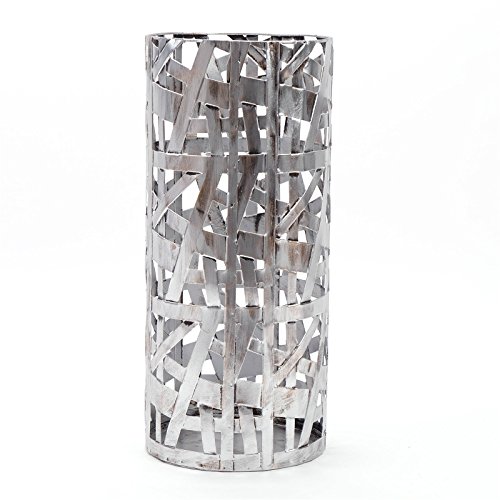 Design SCHIRMSTÄNDER Chicago | Metall, antik-Silber, 50 cm | Windlicht von DESIGN DELIGHTS