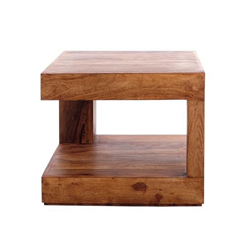 DESIGN DELIGHTS Holz COUCHTISCH Tierra | Sheesham, massiv, 45x45x40 cm | Beistelltisch, Dekotisch von DESIGN DELIGHTS