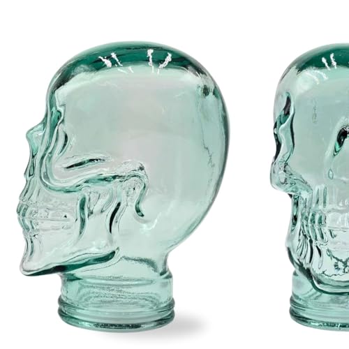 Stabiler Glaskopf Totenkopf - Kopfhörerständer & Deko-Schädel - Glas Skull Dekoobjekt Finishes - Farbe: T01 klar von DESIGN DELIGHTS
