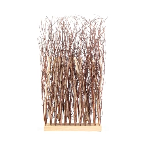 WEIDENBÜNDEL Twigs | 78x40cm, Weidenholz | Natur Sichtschutz, Zweige Stellwand, Äste Trennwand, Raumtrenner, Deko Gras, Weiden Zweige Deko von DESIGN DELIGHTS