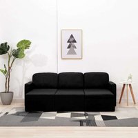 Modulares 3-Sitzer-Schlafsofa Schwarz Stoff vidaXL Modulares 3-Sitzer-Schlafsofa Schwarz Stoff vidaXL von DESIGN IN