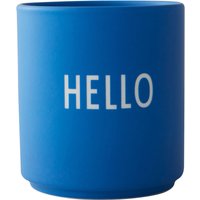 Becher Favourite HELLO blue von DESIGN LETTERS