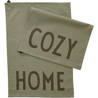 Geschirrtuch Favourite HOME olive green von DESIGN LETTERS