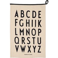 Geschirrtuch Premium A-Z black von DESIGN LETTERS