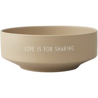 Schale Favourite LOVE IS beige ⌀ 22 cm von DESIGN LETTERS