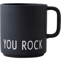 Tasse Favourite YOU ROCK schwarz von DESIGN LETTERS