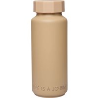 Thermosflasche LIFE IS A JOURNEY Special Edition beige von DESIGN LETTERS