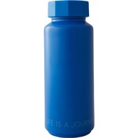 Thermosflasche LIFE IS A JOURNEY Special Edition cobalt blue von DESIGN LETTERS