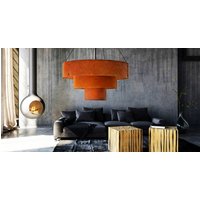 xxl Design Kronleuchter Cortenstahl 90 cm Durchmesser von DESIGNBRUNNEN