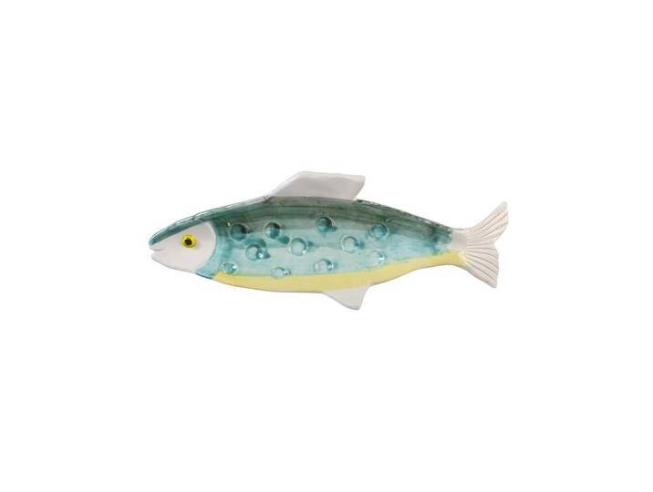 &klevering Fisch Servierplatte Anouk grün/gelb 31 cm von DESIGNHYPE