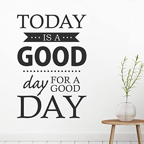 DESIGNSCAPE® Wandtattoo A good day for a good day | Farbe: dunkelgrün | Größe: mittel (60 x 90 cm) von DESIGNSCAPE