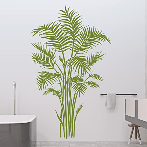 DESIGNSCAPE® Wandtattoo Dekorative Bambuspflanze | Farbe: silber | Größe: mittel (84 x 140 cm) von DESIGNSCAPE