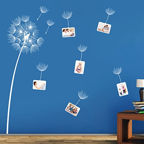 DESIGNSCAPE® Wandtattoo Fotorahmen Pusteblume | Farbe: weiss | Größe: klein (120 cm) von DESIGNSCAPE