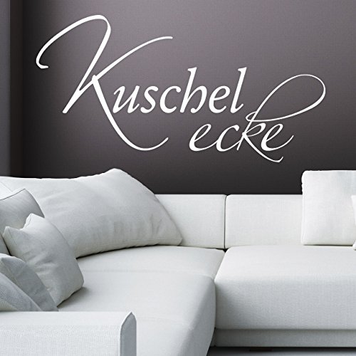 DESIGNSCAPE® Wandtattoo Kuschelecke | Farbe: schwarz | Größe: mittel (90 x 46 cm) von DESIGNSCAPE