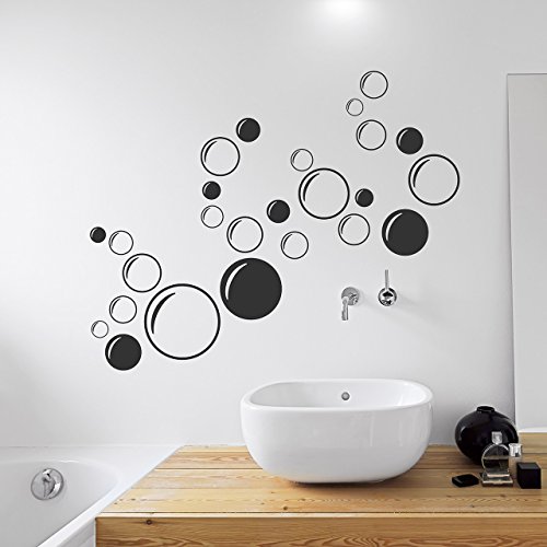 DESIGNSCAPE® Wandtattoo Ornament Seifenblasen - Bubbles | Farbe: kupfer | Größe: groß (120 x 97 cm) von DESIGNSCAPE