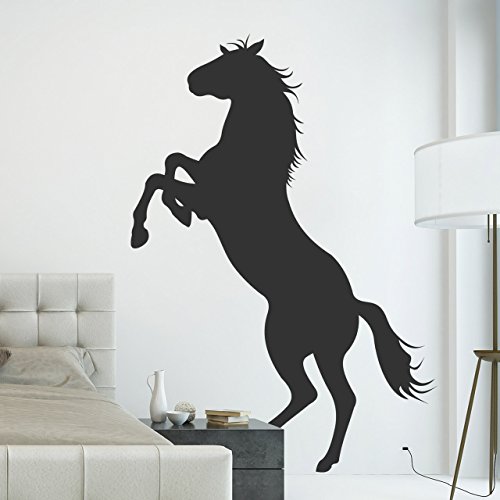 DESIGNSCAPE® Wandtattoo Pferdemotiv Silhouette wildes Pferd für Groß und klein | Farbe: gold | Größe: groß (112 x 160 cm) von DESIGNSCAPE