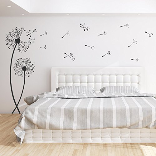 DESIGNSCAPE® Wandtattoo Pusteblumen | Farbe: beige | Größe: mittel (55 x 160 cm) von DESIGNSCAPE