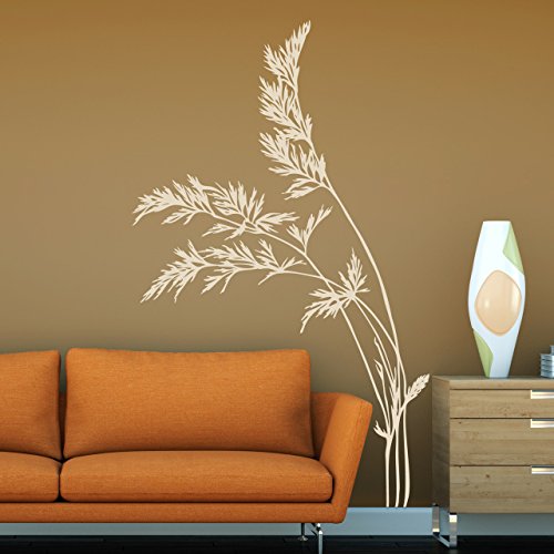 DESIGNSCAPE® Wandtattoo Wildkräuter - Wildkraut | Farbe: oliv | Größe: groß (110 x 180 cm) von DESIGNSCAPE
