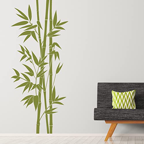 DESIGNSCAPE® Wandtattoo XXL-Bambus | Wandtattoo Pflanze Bamboo | Farbe: braun | Größe: klein (52 x 120 cm) von DESIGNSCAPE
