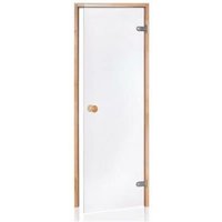 Tür für Sauna mit vorgespanntem 8 mm Glas 70 x 190 cm (Rahmen aus Kiefer) 0 von DESINEO