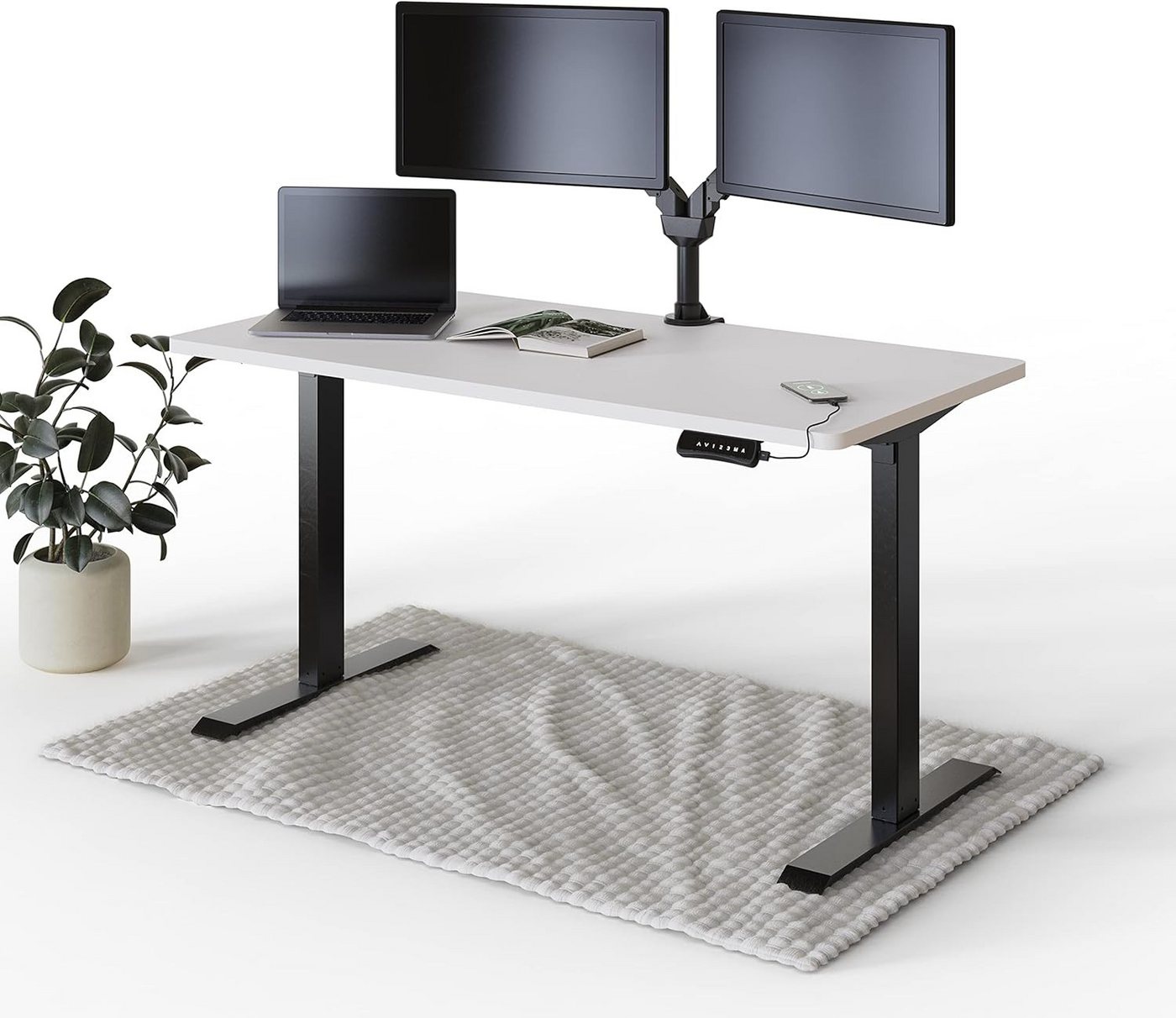 DESKSPACE Schreibtisch Elektrisch höhenverstellbarer Schreibtisch – mit Platte & Memory DESKSPACE Schreibtisch Elektrisch höhenverstellbarer Schreibtisch – mit Platte & Memory von DESKSPACE