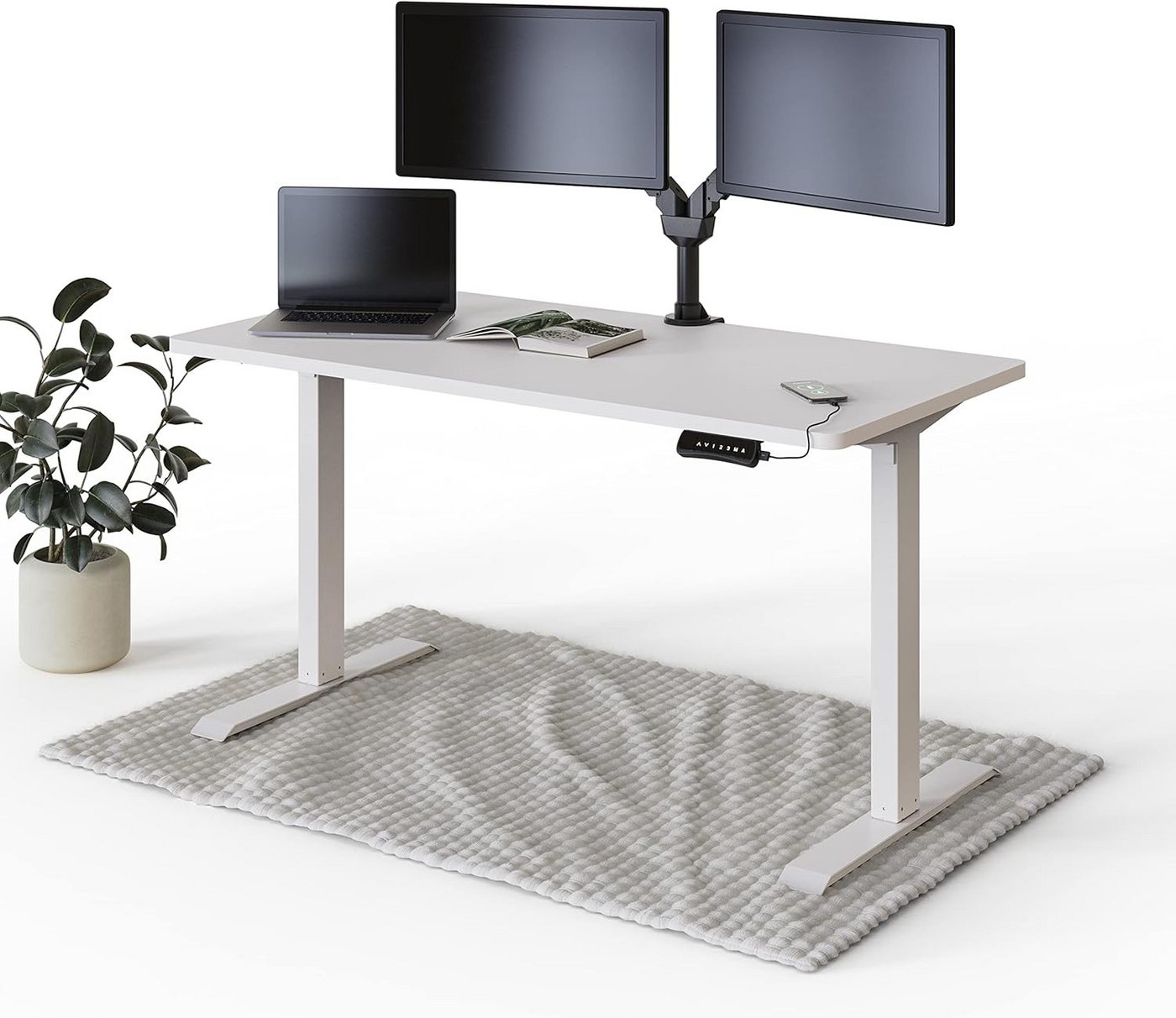 DESKSPACE Schreibtisch Elektrisch höhenverstellbarer Schreibtisch – mit Platte & Memory DESKSPACE Schreibtisch Elektrisch höhenverstellbarer Schreibtisch – mit Platte & Memory von DESKSPACE