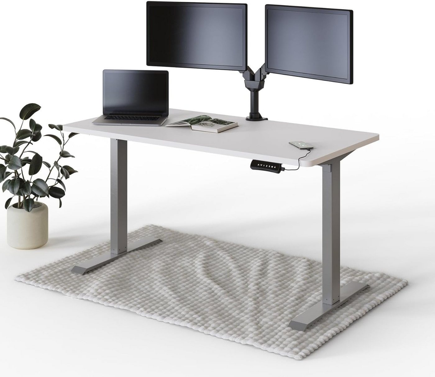 DESKSPACE Schreibtisch Elektrisch höhenverstellbarer Schreibtisch – mit Platte & Memory DESKSPACE Schreibtisch Elektrisch höhenverstellbarer Schreibtisch – mit Platte & Memory von DESKSPACE
