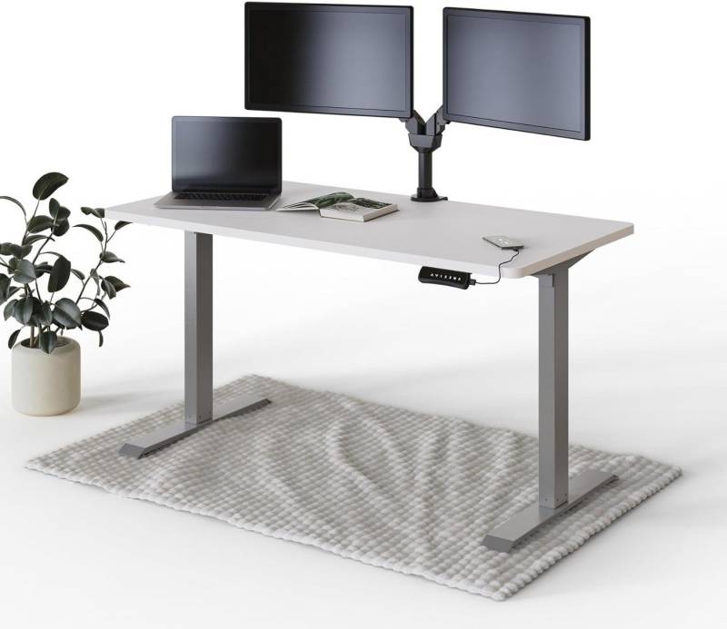 DESKSPACE Schreibtisch Elektrisch höhenverstellbarer Schreibtisch – mit Platte & Memory von DESKSPACE