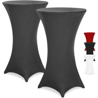 Detex - Stehtisch Husse 2er Set Ø60-65/70-75/80-85cm Farbwahl Stretch Stehtischhusse Überzug 2er Set anthrazit, 70Ø Detex - Stehtisch Husse 2er Set Ø60-65/70-75/80-85cm Farbwahl Stretch Stehtischhusse Überzug 2er Set anthrazit, 70Ø von DETEX