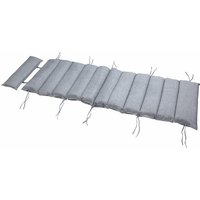 Detex Auflage Saunaliege wasserabweisend creme & grau meliert Liegenauflage 177cm grau meliert von DETEX