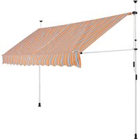 Detex - Markise Balkonmarkise Klemmmarkise 150 - 400cm breit Höhenverstellbar Sonnenmarkise uv- und witterungsbeständig Wasserabweisend Balkon Garten von DETEX