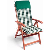 Auflagen Hochlehner 6er Set Wasserabweisend Form Stabil Befestigungsbänder Garten Stuhl Sitzauflage Stuhlkissen Polsterauflage 75 cm Farbauswahl von DETEX