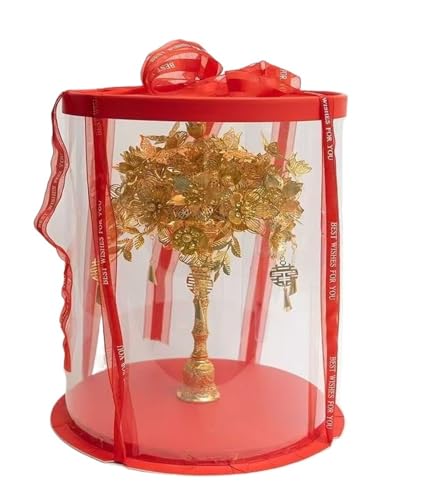 DETPWVWB Materialpaket aus reinem Gold for Blumensträuße zur chinesischen Hochzeit – Xiuhe-Kleidungszepter for Bräute und Freundinnen(Gift Boxes) von DETPWVWB