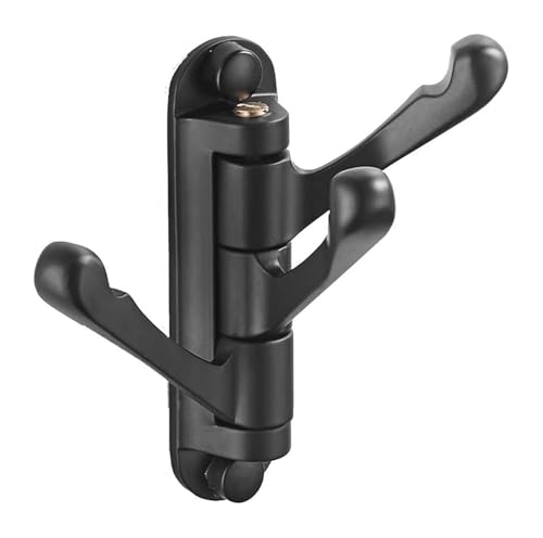 DETPWVWB Wandmontierter Kleiderhaken, Aufhängehaken, Drehbare, robuste Schraube in kleinem, wasserdichtem Metall for Aufhängen in der Küche(Black) von DETPWVWB