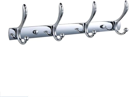 DETPWVWB Wandmontierter Kleiderhaken, Aufhängehaken, Handtuchhaken aus Zinklegierung, robuster Kleiderhaken, for Anschrauben, 5er-Set(Chrome) von DETPWVWB
