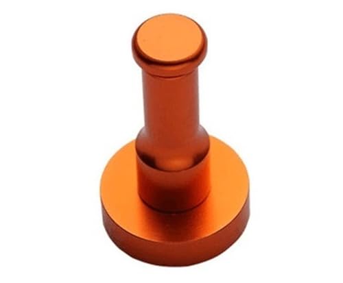 DETPWVWB Wandmontierter Kleiderhaken, Aufhängehaken, Wandgarderobe Edelstahl Kleiderbügel Haken Amerikanischer Kleiderhaken Badezimmer Wandgarderobe Haken Kleiderbügel(Orange) von DETPWVWB