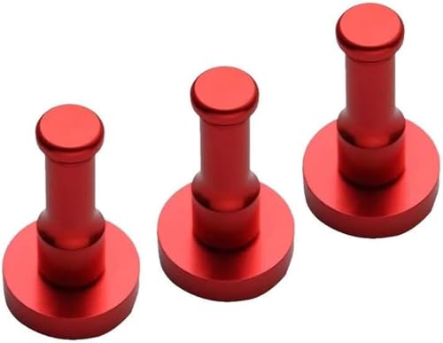 DETPWVWB Wandmontierter Kleiderhaken, Aufhängehaken, Wandgarderobe Edelstahl Kleiderbügel Haken Amerikanischer Kleiderhaken Badezimmer Wandgarderobe Haken Kleiderbügel(Red) von DETPWVWB
