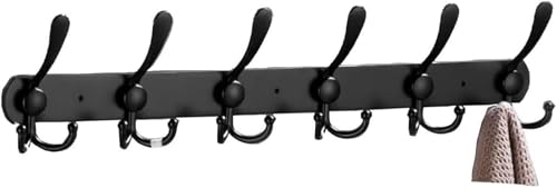 DETPWVWB Wandmontierter Kleiderhaken, Aufhängehaken, Wandmontierter Badezimmerhaken aus Edelstahl(55cm) von DETPWVWB