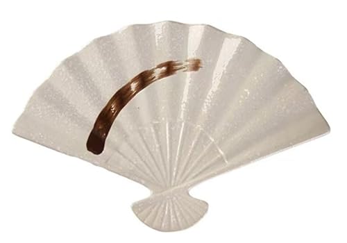 Fächerförmiger Essteller im Retro-Stil, geeignet for Sushi, Sashimi und gegrilltes Fleisch – schwarz-weißes Geschirr, geeignet for den Familiengebrauch.(Moon Spinner) von DETPWVWB