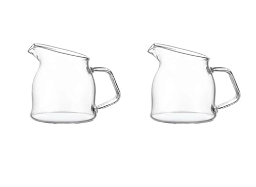 Mini-Kaffeebecher aus Glas im Eimer – 2er-Set for Soßen, Milch und Kaffee – Perfekte Tassen for Western-Steak-Soßen von DETPWVWB