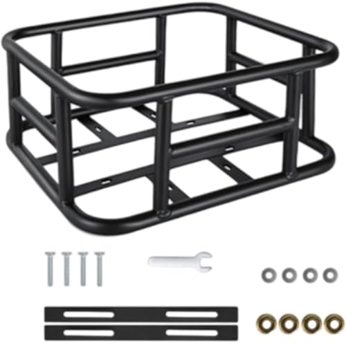 Robuster Fahrradkorb aus Metalldraht for die Rückseite – perfekt for Einkaufen und Pendeln(34.4cmx30.5cmx15cm) von DETPWVWB