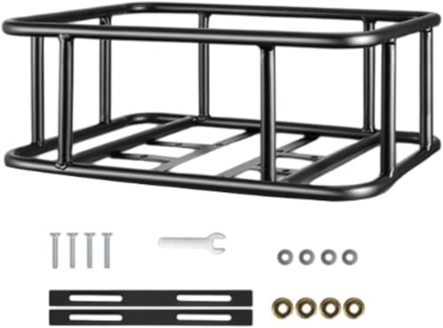 Robuster Fahrradkorb aus Metalldraht for die Rückseite – perfekt for Einkaufen und Pendeln(47cmx34cmx17cm) von DETPWVWB