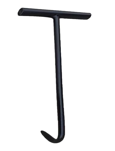 Robuster T-förmiger Kanaldeckelhaken – Rutschfester Heber mit dickem Griff for Abflussgitter und Rolltor(Dia10mm,35cm/13.7'') von DETPWVWB