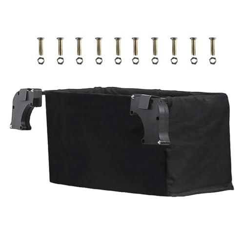Tragbarer, zusammenklappbarer Wagen mit Hecktasche – praktischer Oxford-Stoffkorb for Garten, Picknick und Strand(Black) von DETPWVWB