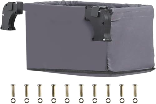 Tragbarer, zusammenklappbarer Wagen mit Hecktasche – praktischer Oxford-Stoffkorb for Garten, Picknick und Strand(Gray) von DETPWVWB