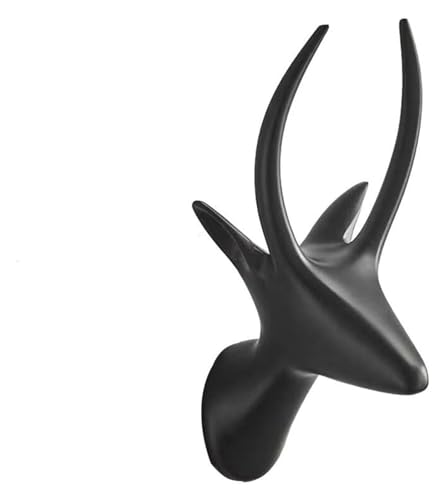 Wandmontierter Kleiderhaken, Aufhängehaken, Wandhaken, dekorativer, einfacher Haken for Bad und Küche(Black) von DETPWVWB