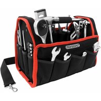 Monzana® Werkzeugtasche mit verstellbarem Schultergurt stabile Tragestange Innen und Außentaschen Montagetasche Werkzeugbox Werkzeugkasten l von monzana