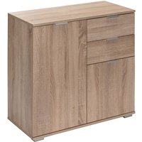 Casaria - Kommode Alba Holz Modern höhenverstellbarer Einlegeboden Schlafzimmer Büro Flur Mehrzweckschrank Aktenschrank Schrank DB121 - Eiche von Casaria