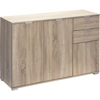 Casaria - Kommode Alba Holz Modern höhenverstellbarer Einlegeboden Schlafzimmer Büro Flur Mehrzweckschrank Aktenschrank Schrank DB131 - Eiche von Casaria