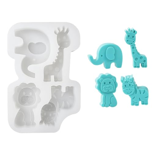 Silikon Tierform Silikon Tierkuchenformen 4 Hohlraum Backen Für Schöne Dessert Schokolade Und Multiple Form Schokolade von DEUNRAA